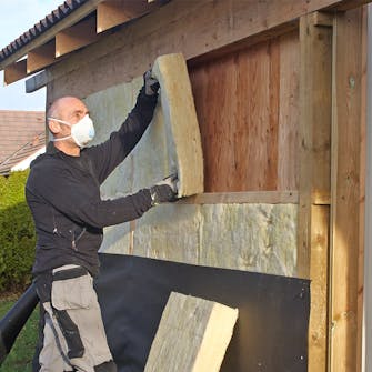 Montering af vindpap Montering af vindpap